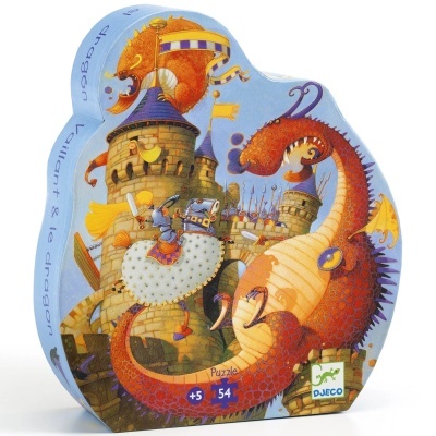 Puzzle 54 peças Djeco Vaillant & Le Dragon (Príncipe Valente e o Dragão)