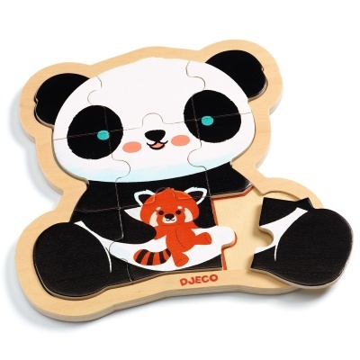 Puzzle madeira Djeco Puzzlo Panda