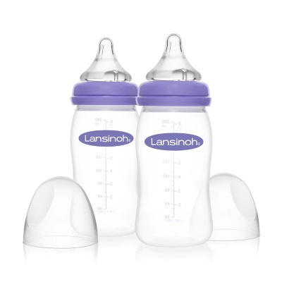 Biberões (Pack 2 un) Lansinoh Feeding Bottle with NaturalWave Teat (2x240 ml)