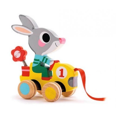 Brinquedo madeira de arrasto Ratinho Djeco Roulapic