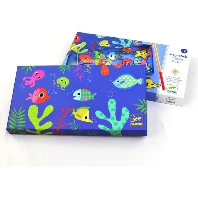 Jogo de pesca magnético Djeco Magnetic's Fishing Colour