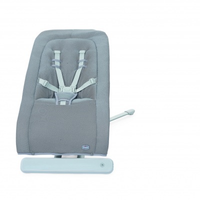 Cadeira para bebé cinza com cinto de cinco pontos