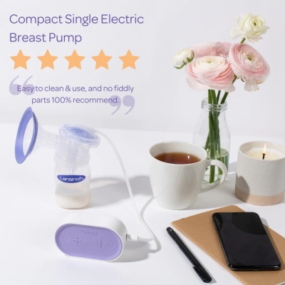 Bomba elétrica extração leite Lansinoh Compact Single Electric Breast Pump