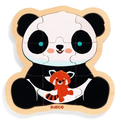 Puzzle madeira Djeco Puzzlo Panda