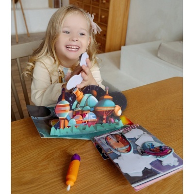 Livro de brincar QwiToy 3in1 Playbook Time Travel