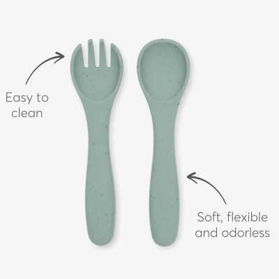 Conjunto refeição Kikkaboo Platinum Silicone Tableware Set