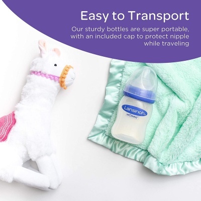 Biberões (Pack 2 un) Lansinoh Feeding Bottle with NaturalWave Teat (2x240 ml)