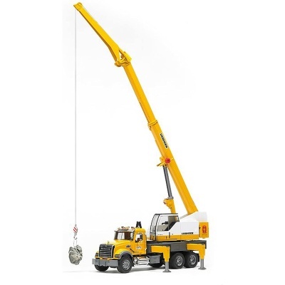 Camião guindaste Bruder Mack Granite Liebher Crane Truck (Escala 1:16)