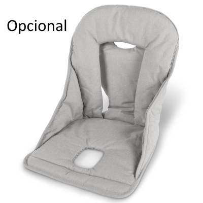 Assento almofadado cinzento claro opcional