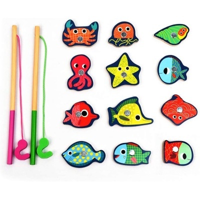 Jogo de pesca magnético Djeco Magnetic's Fishing Colour