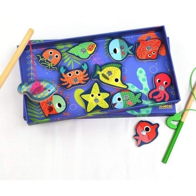 Jogo de pesca magnético Djeco Magnetic's Fishing Colour