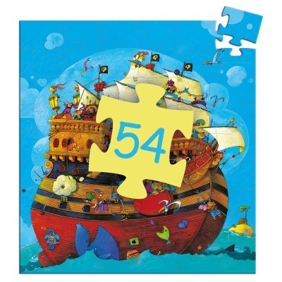 Puzzle 54 peças O Navio Pirata de Barbaruiva Djeco Barbarossa's Boat