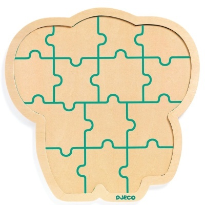 Puzzle madeira Djeco Puzzlo Elephant