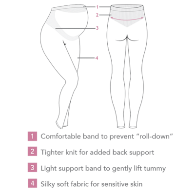 Leggings de gravidez Carriwell Comfort Maternity Support Leggings