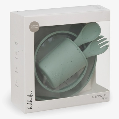 Conjunto refeição Kikkaboo Platinum Silicone Tableware Set