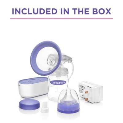 Bomba elétrica extração leite Lansinoh Compact Single Electric Breast Pump