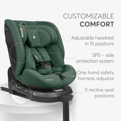 Cadeira auto kikkaboo i-Orbit Car Seat (RF:40/105 cm-FF:76/150 cm)