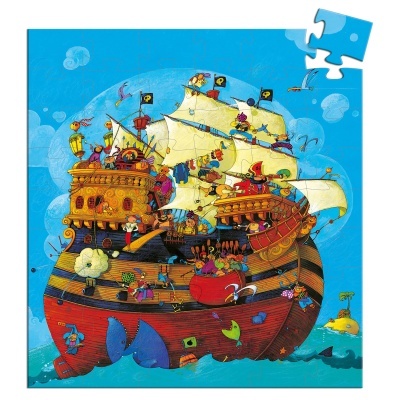 Puzzle 54 peças O Navio Pirata de Barbaruiva Djeco Barbarossa's Boat