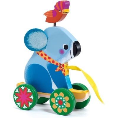 Brinquedo madeira de puxar Djeco Otto pull-along toy