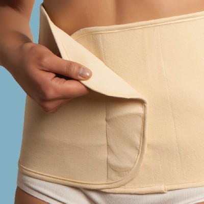 Faixa pós-parto algodão orgânico Carriwell Belly Binder