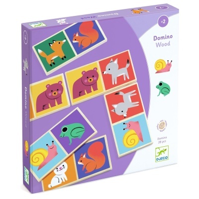Jogo madeira Djeco Dominó Wood