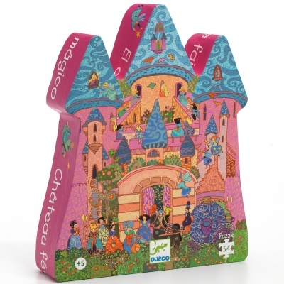 Puzzle 54 peças Castelo Encantado Djeco The Fairy Castle
