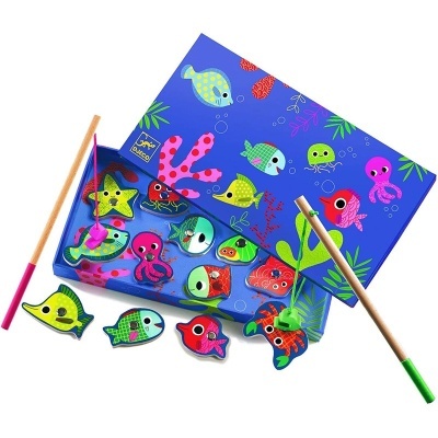 Jogo de pesca magnético Djeco Magnetic's Fishing Colour