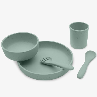 Conjunto refeição Kikkaboo Platinum Silicone Tableware Set