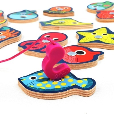 Jogo de pesca magnético Djeco Magnetic's Fishing Colour