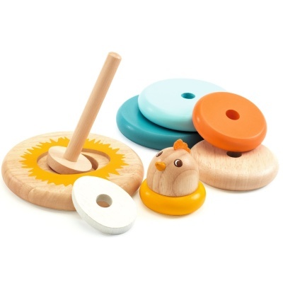 Jogo madeira de empilhar Djeco Cachempil stacking wood game