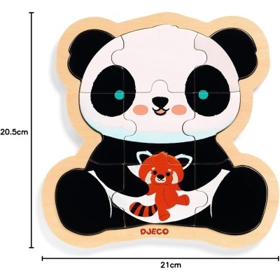 Puzzle madeira Djeco Puzzlo Panda