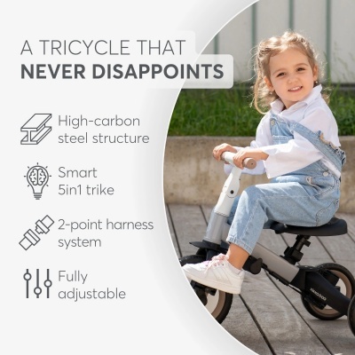 Triciclo 5 em 1 Kikkaboo Flip Tricycle 5in1