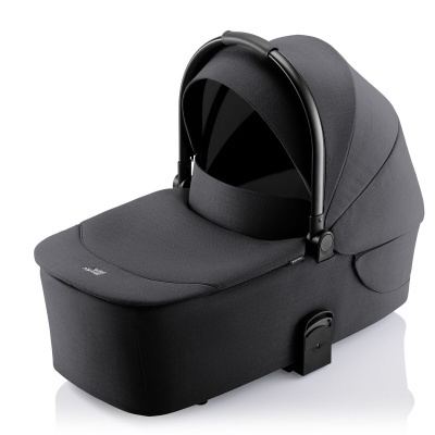 Moisés cinza escuro para carrinho de bebé com capota