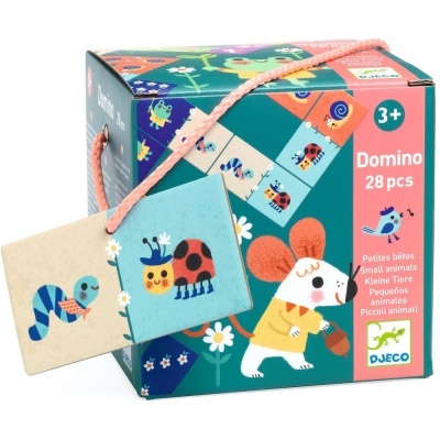 Jogo de dominó 28 peças Animais Pequenos Djeco Domino Small Animals