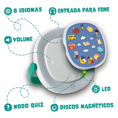 Leitor de aprendizagem interativo Timio Interactive Audio Learning Toy Leitor de aprendizagem interativo Timio Interactive Audio Learning Toy