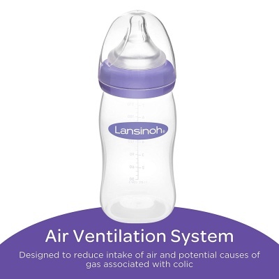 Biberões (Pack 2 un) Lansinoh Feeding Bottle with NaturalWave Teat (2x240 ml)