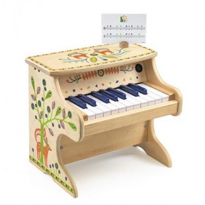 Brinquedo madeira Piano Eletrónico Djeco Electronic Piano