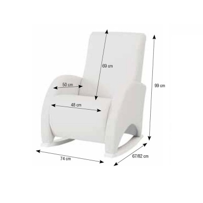 Cadeira/Poltrona de baloiço Micuna Confort Rocking Chair