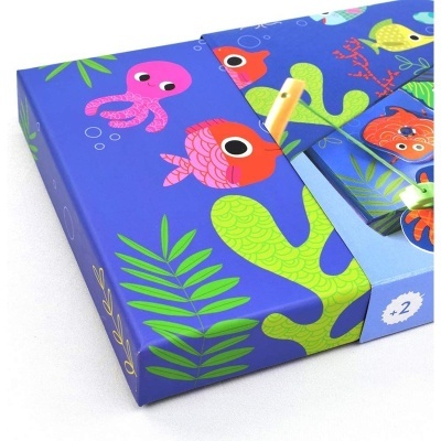 Jogo de pesca magnético Djeco Magnetic's Fishing Colour
