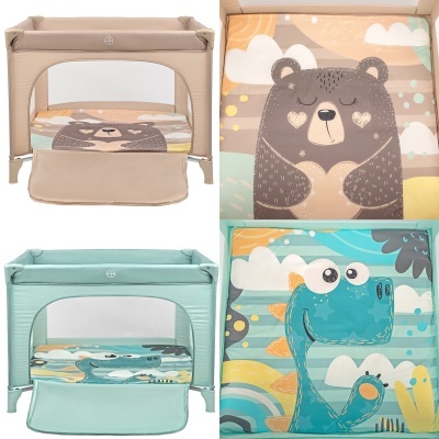 Parque infantil/cama viagem kikaboo Enjoy Playard/Travel Cot
