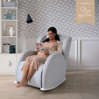Cadeira/poltrona de baloiço Micuna Flor SLOW SYSTEM Rocking Chair