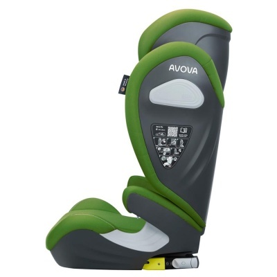 Cadeira auto infantil AUOVA verde e cinzenta com ISOFIX