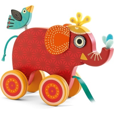 Brinquedo madeira de puxar Djeco Indy pull-along toy