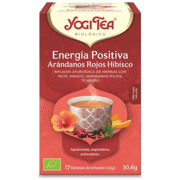 Energia Positiva Infusão Yogi Tea 17 Saquetas Energia Positiva Infusão Yogi Tea 17 Saquetas