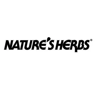 Logótipo da marca NATURE'S HERBS em preto