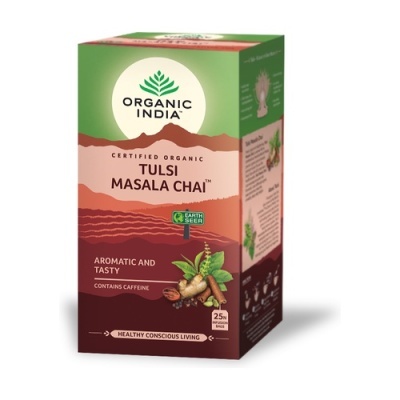 Tulsi Masala Chai Infusão Organic India 25 saquetas Tulsi Masala Chai Infusão Organic India 25 saquetas