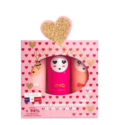 Trio Bálsamo Labial Beijos De Amor Inuwet