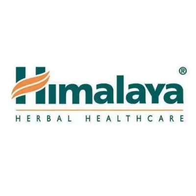 Logótipo da marca Himalaya com texto e desenho estilizado