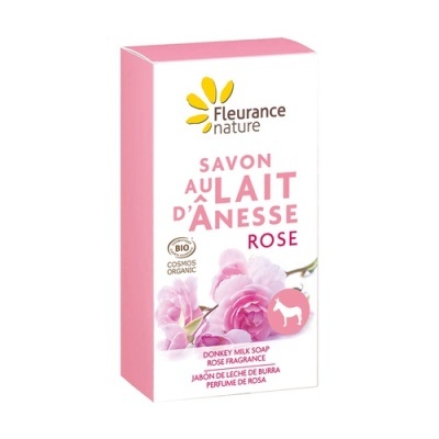 Sabonete Leite de Burra e Rosa Fleurance 100g