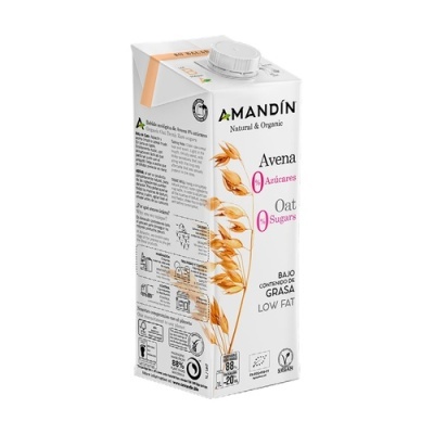 Bebida de Aveia c/ Cálcio BIO Amandín 1L